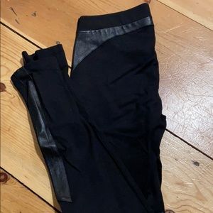 Helmut Lang leather leggings